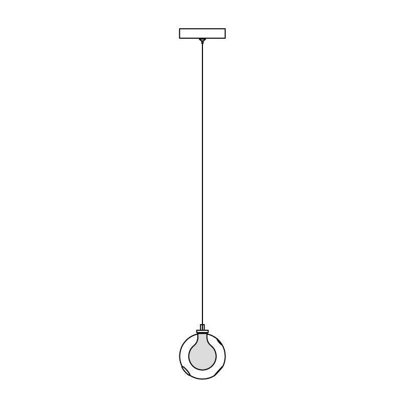 Verona Lustre Cluster Globe Transparent Escaliers