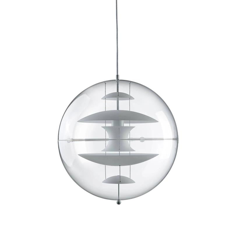 Orlaeen Lampe suspendue Globe en métal et acrylique à créativité individuelle
