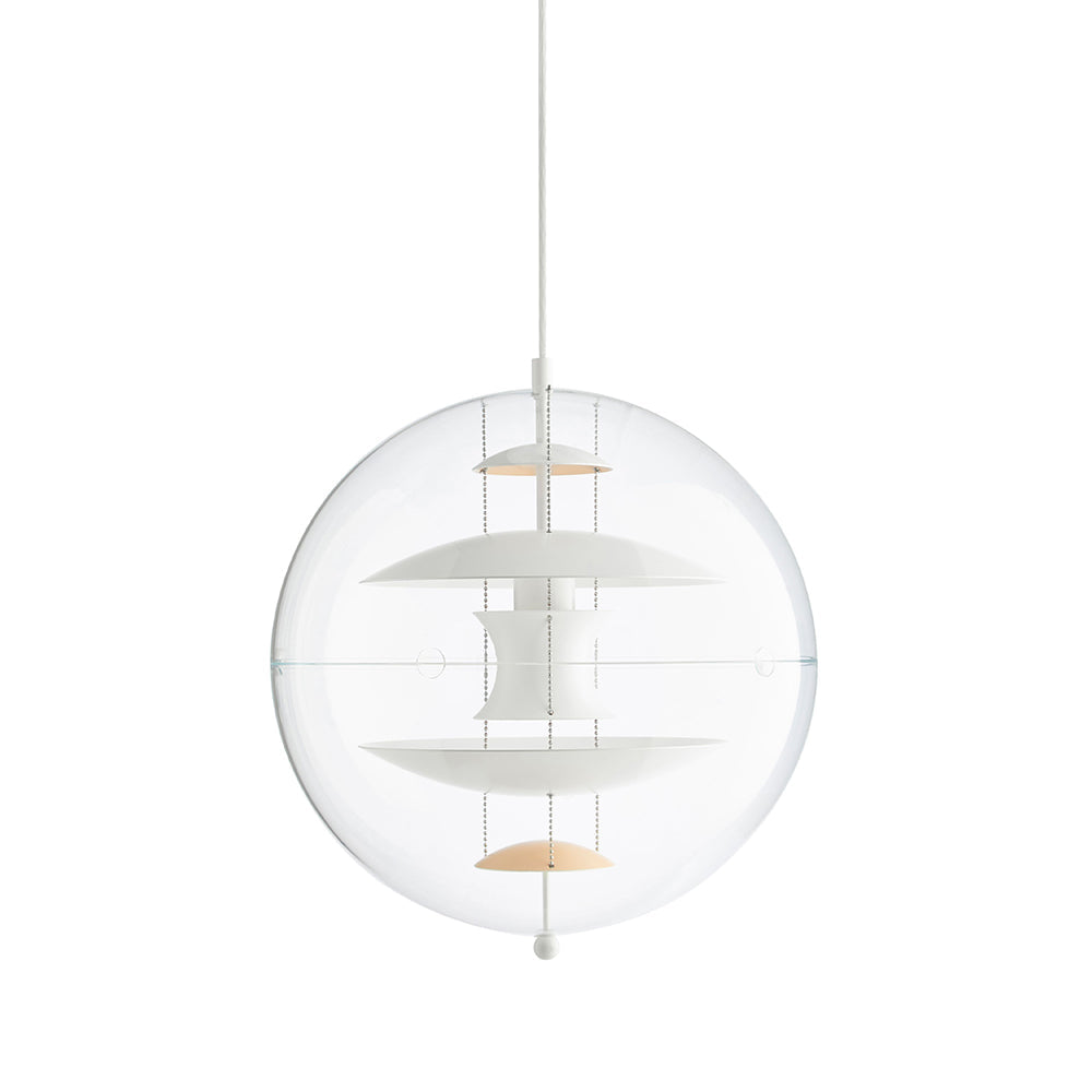 Orlaeen Lampe suspendue Globe en métal et acrylique à créativité individuelle
