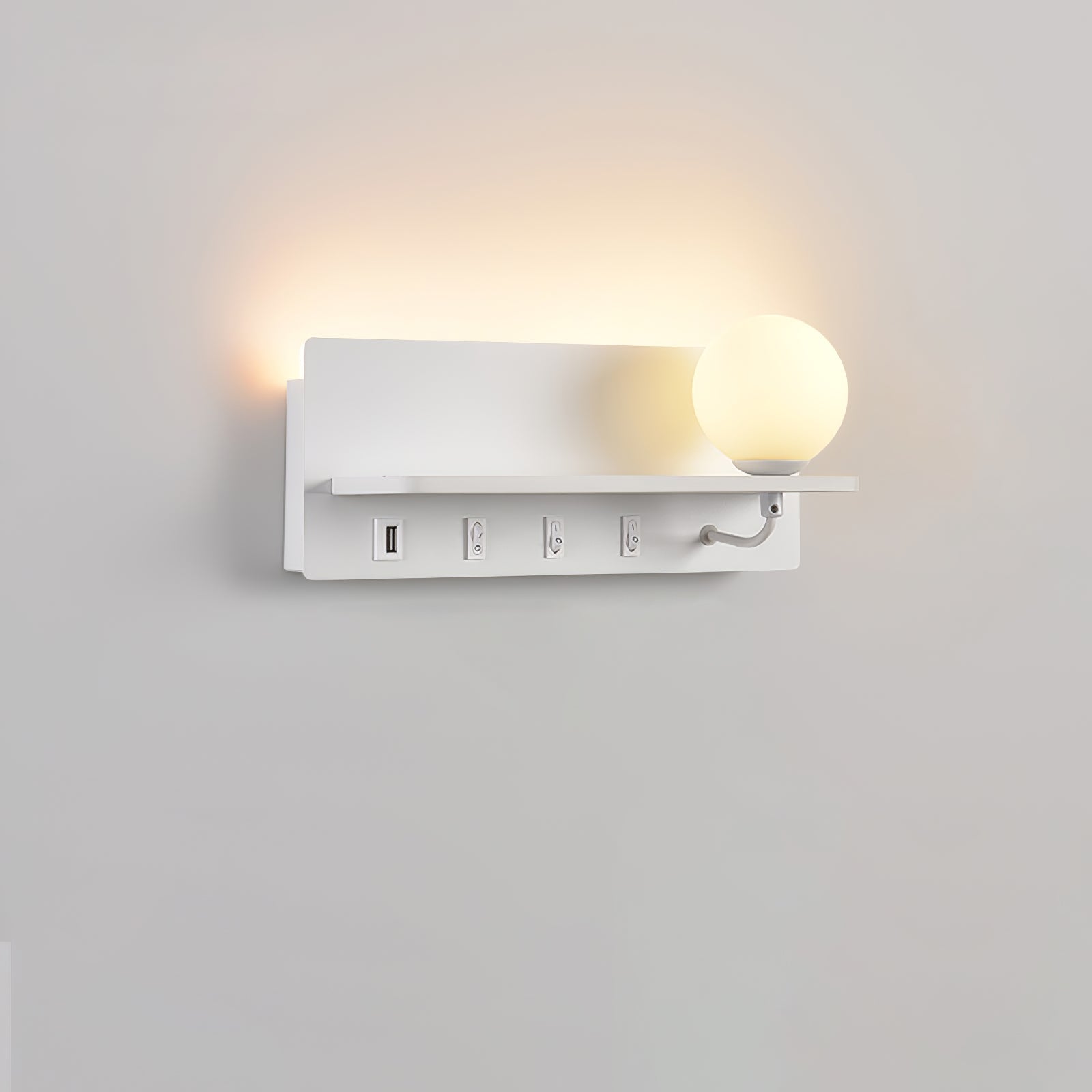 Alraeion Applique Murale en Verre Minimaliste Moderne