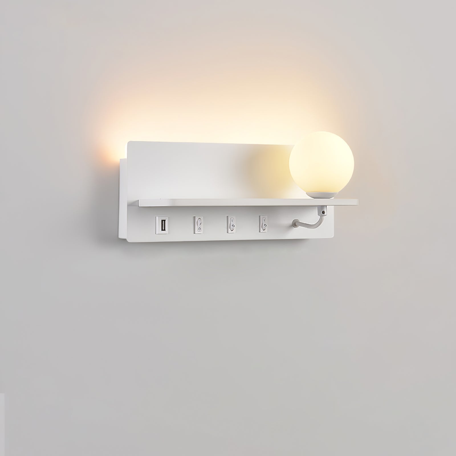 Alraeion Applique Murale en Verre Minimaliste Moderne