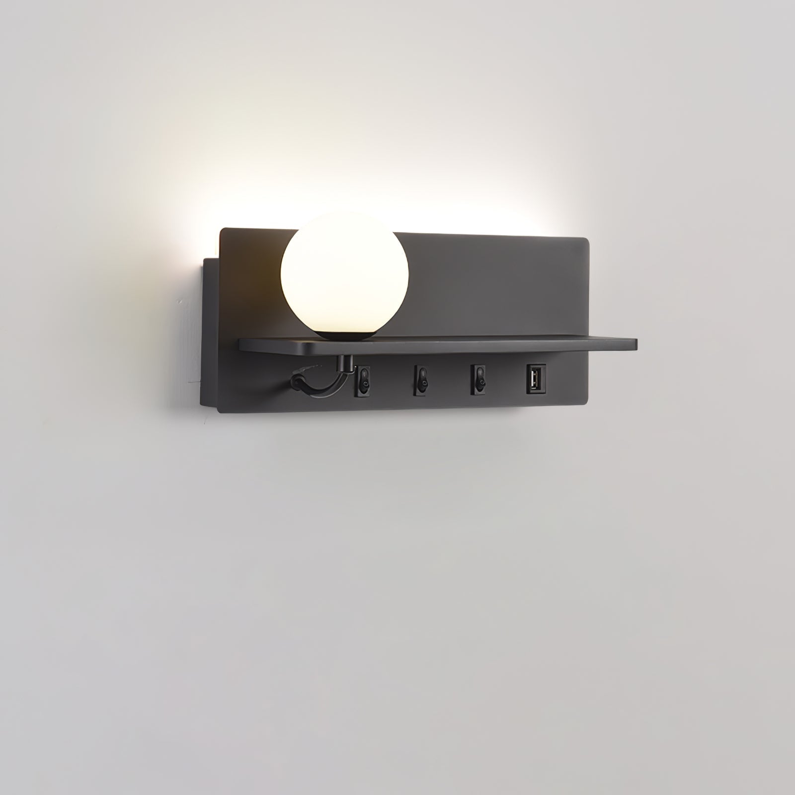 Alraeion Applique Murale en Verre Minimaliste Moderne