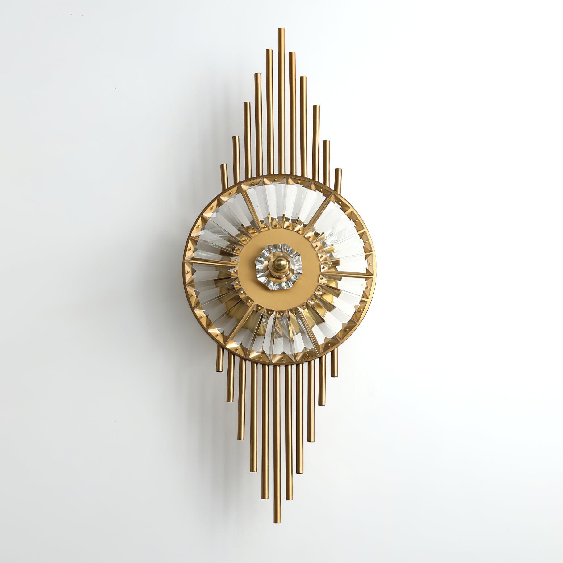 Cilirel Applique Murale Cristal Or Engrenage Luxueux