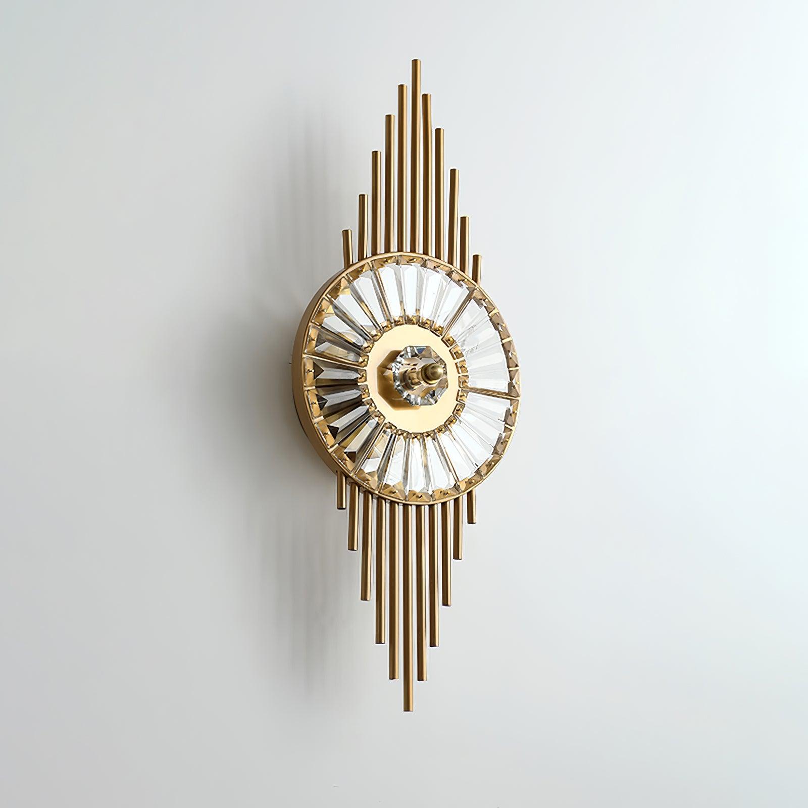 Cilirel Applique Murale Cristal Or Engrenage Luxueux