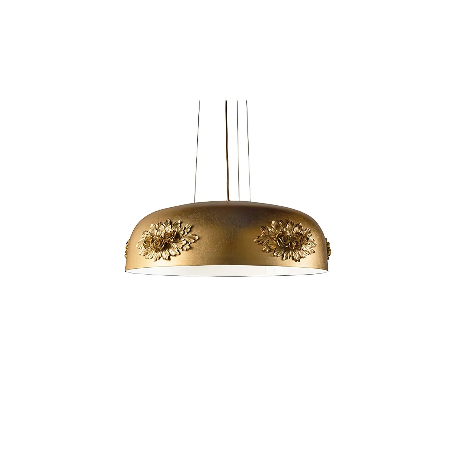 Zesolila Traditionnel Art Or Suspension Lumière