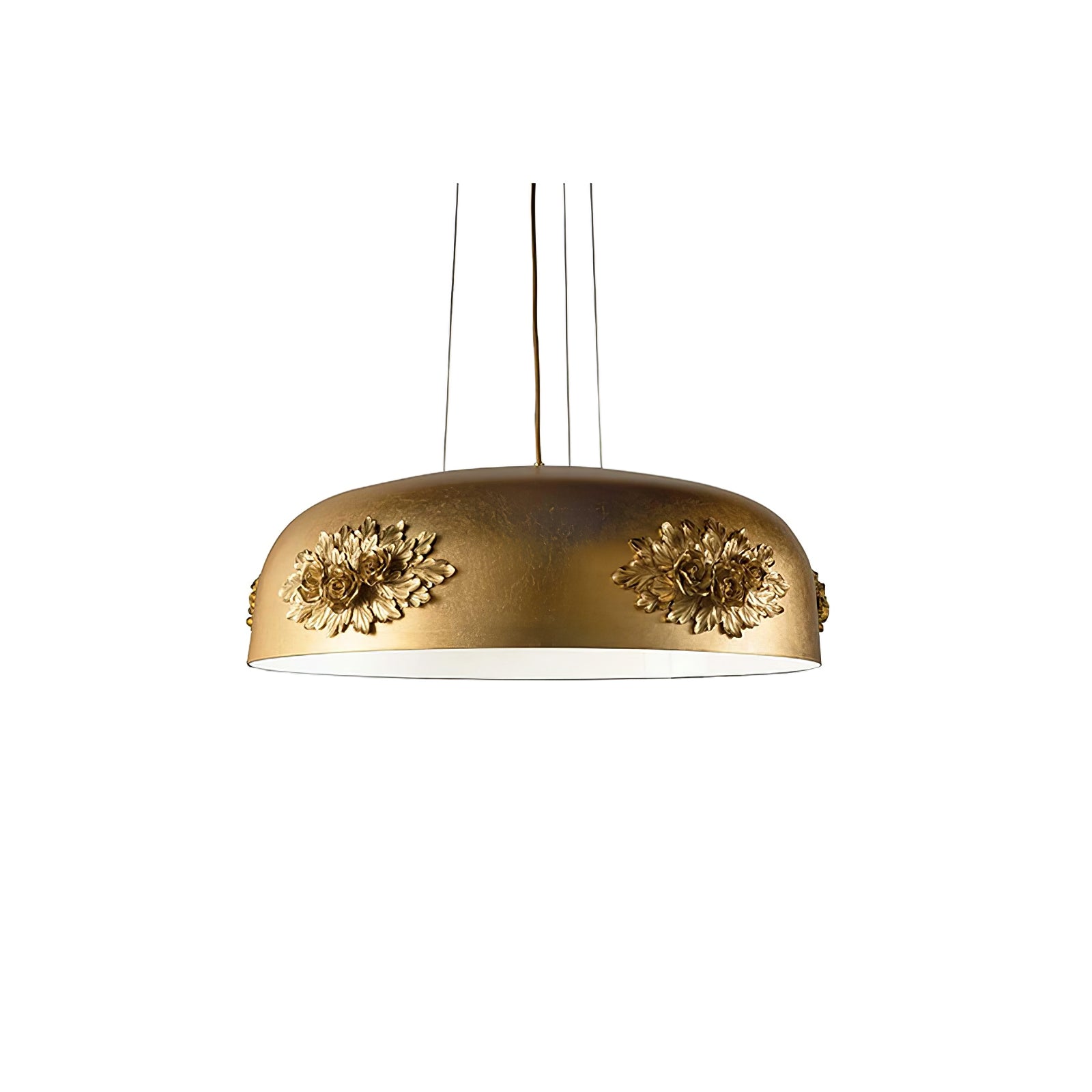 Zesolila Traditionnel Art Or Suspension Lumière