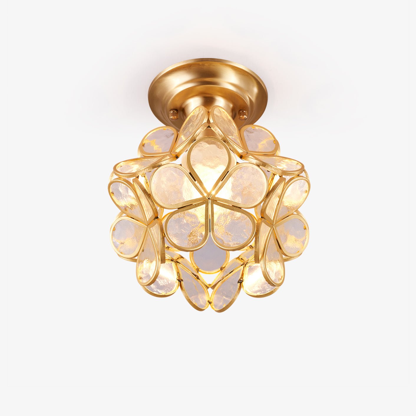 Ullaeiel Plafonnier Luxe Bloom Doré