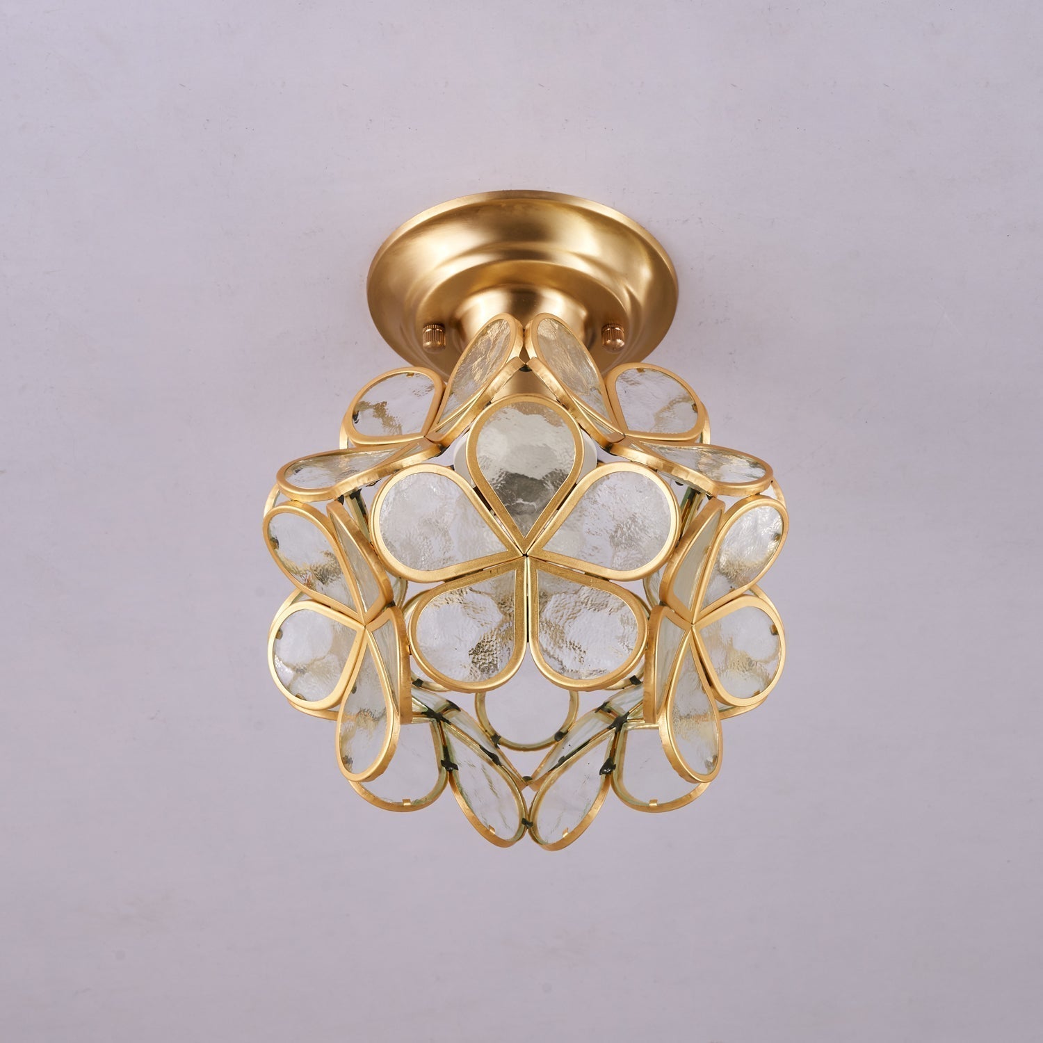 Ullaeiel Plafonnier Luxe Bloom Doré