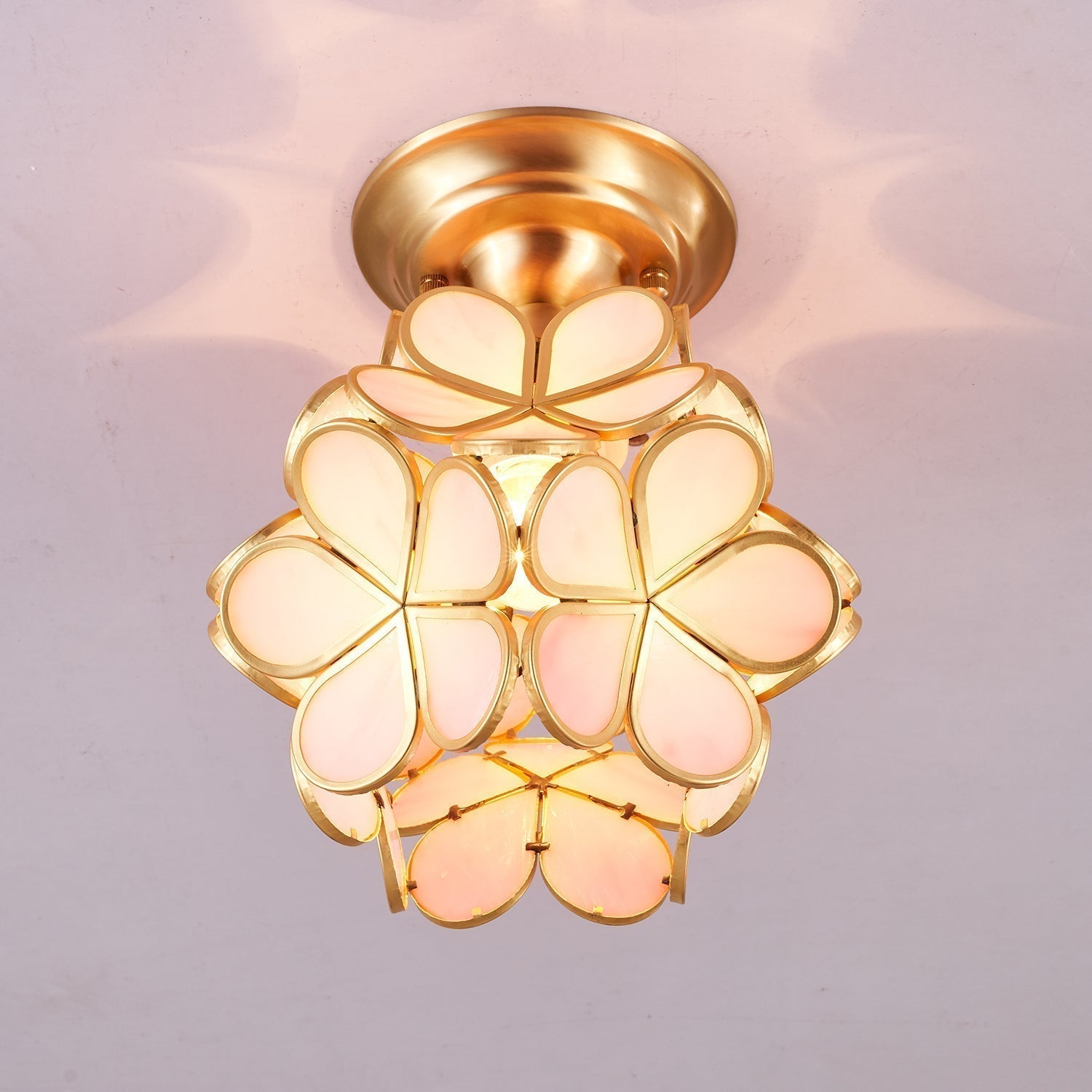 Ullaeiel Plafonnier Luxe Bloom Doré