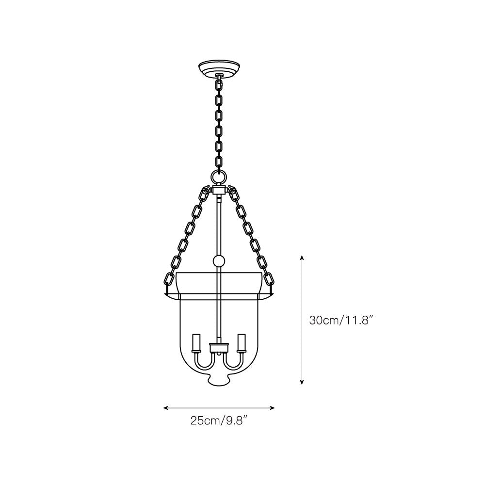 Avshaora Suspension Industrielle Vintage En Métal Et Verre