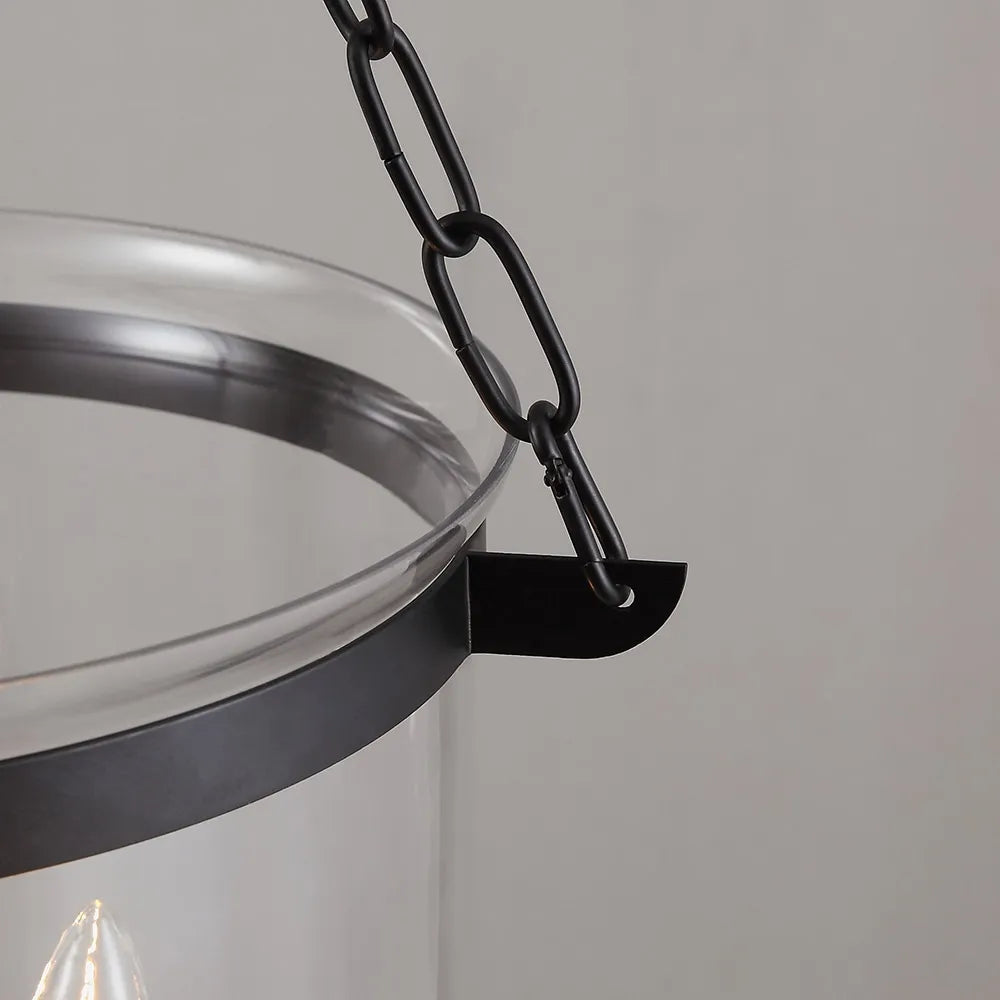 Avshaora Suspension Industrielle Vintage En Métal Et Verre