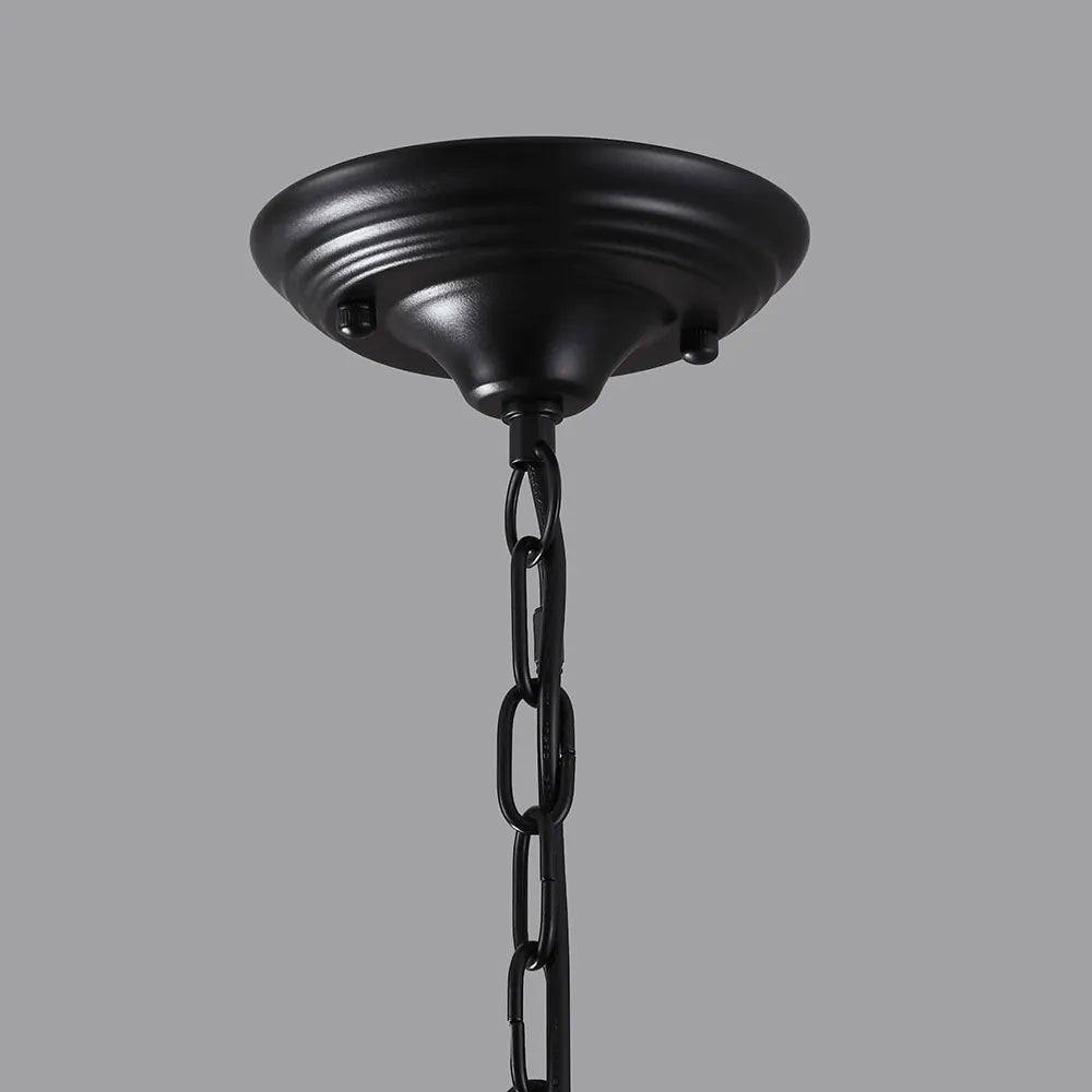 Avshaora Suspension Industrielle Vintage En Métal Et Verre