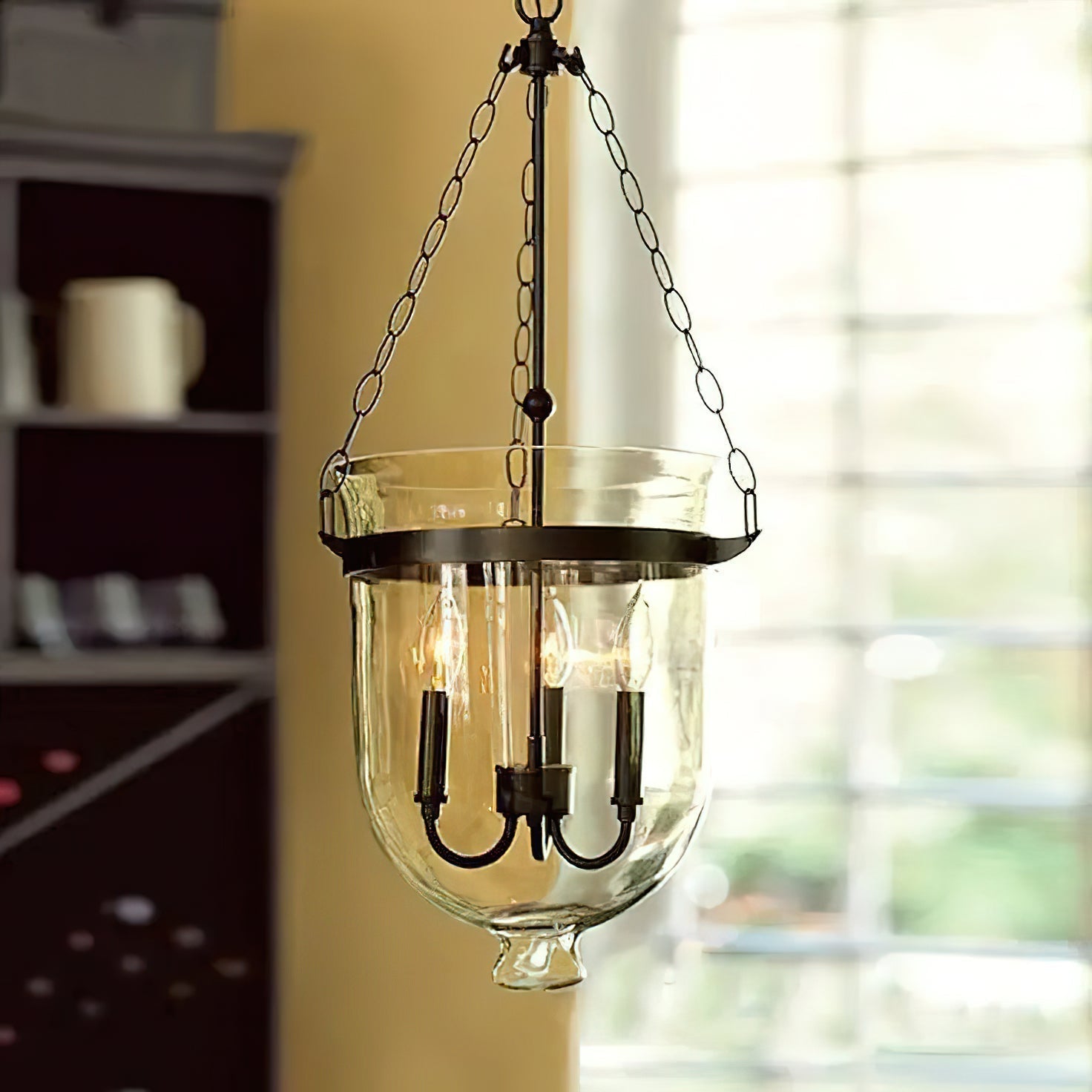 Avshaora Suspension Industrielle Vintage En Métal Et Verre