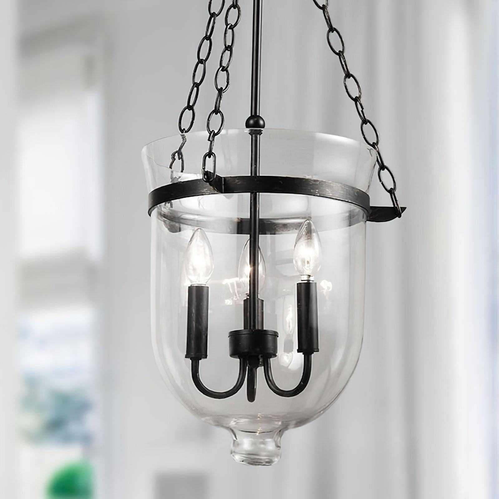 Avshaora Suspension Industrielle Vintage En Métal Et Verre