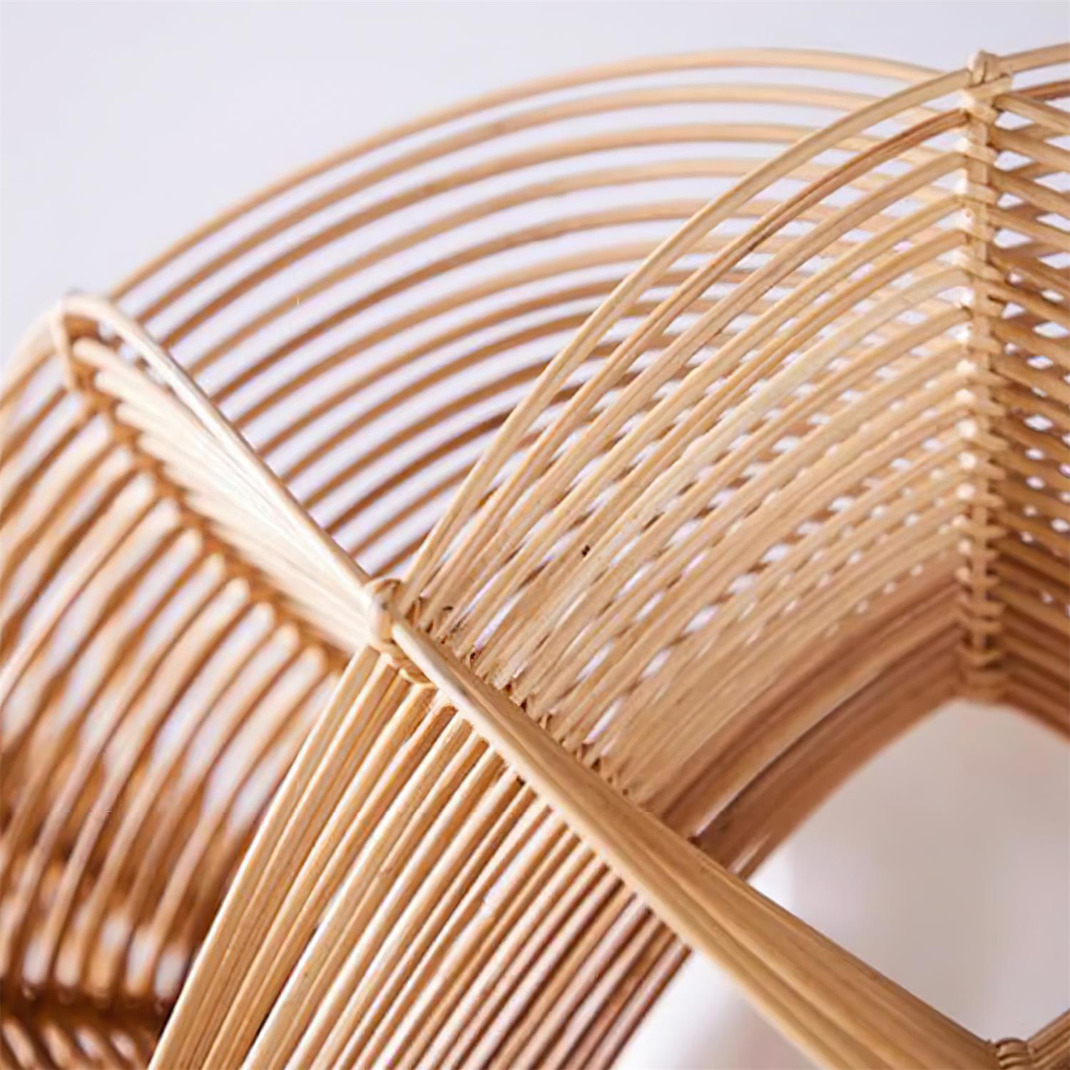 Golven Suspension Rattan Tissé Organique Artistique