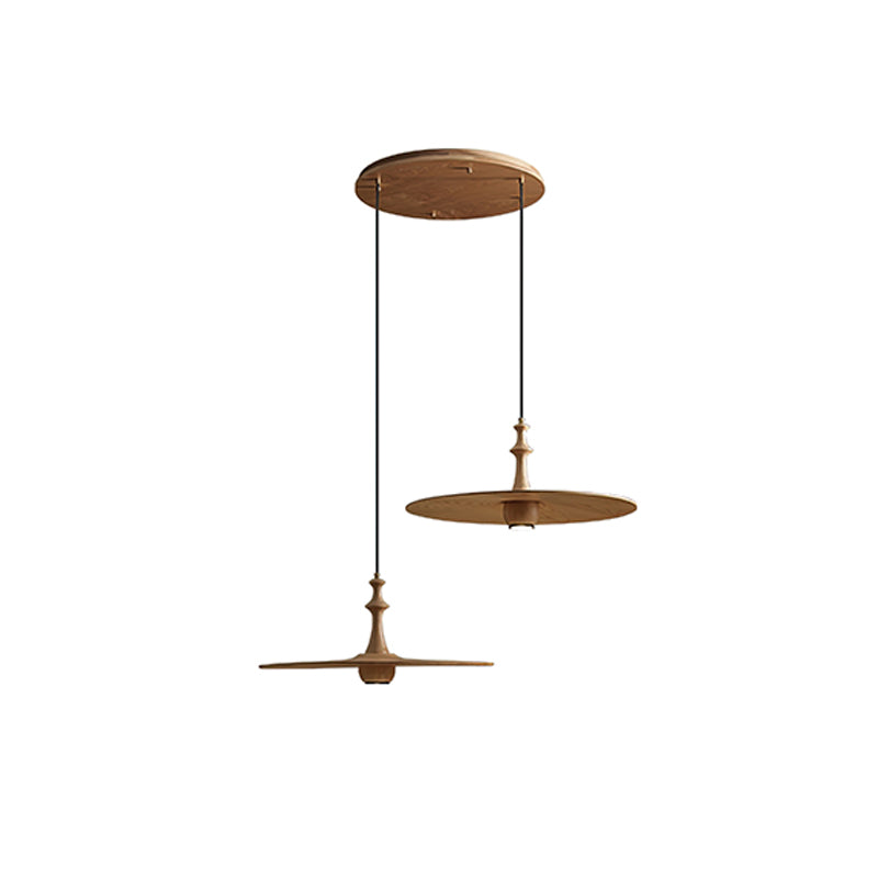 Syrinyra Suspension Sculpturale Disque Bois