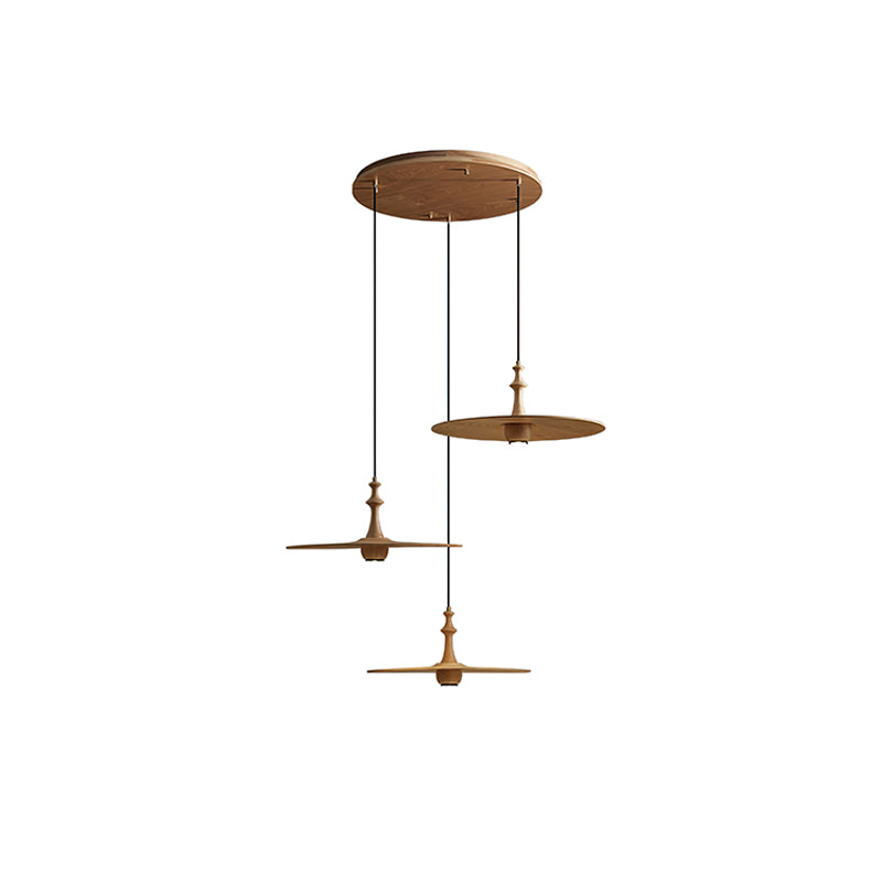 Syrinyra Suspension Sculpturale Disque Bois