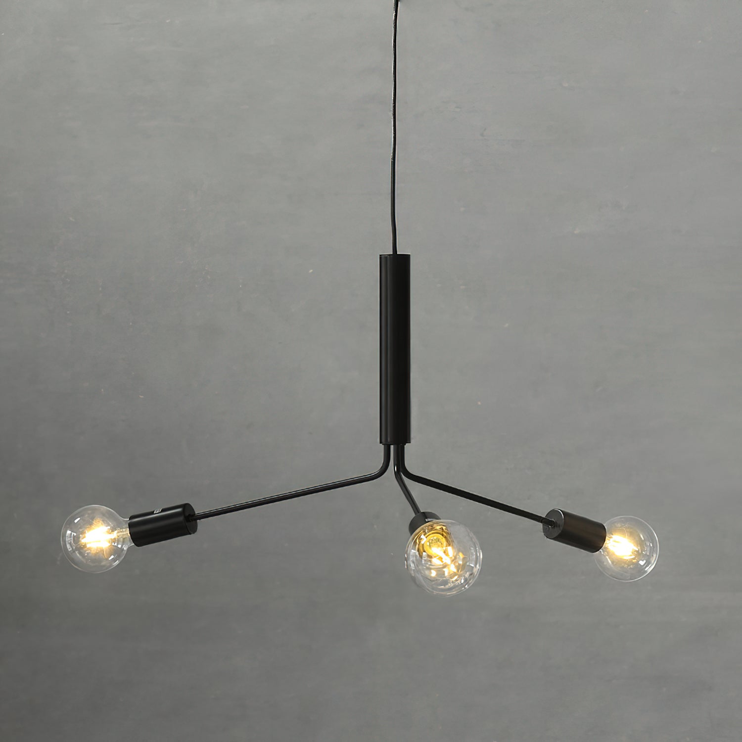 Mysolisra Lustre Moderne Minimaliste En Métal De Style Métro