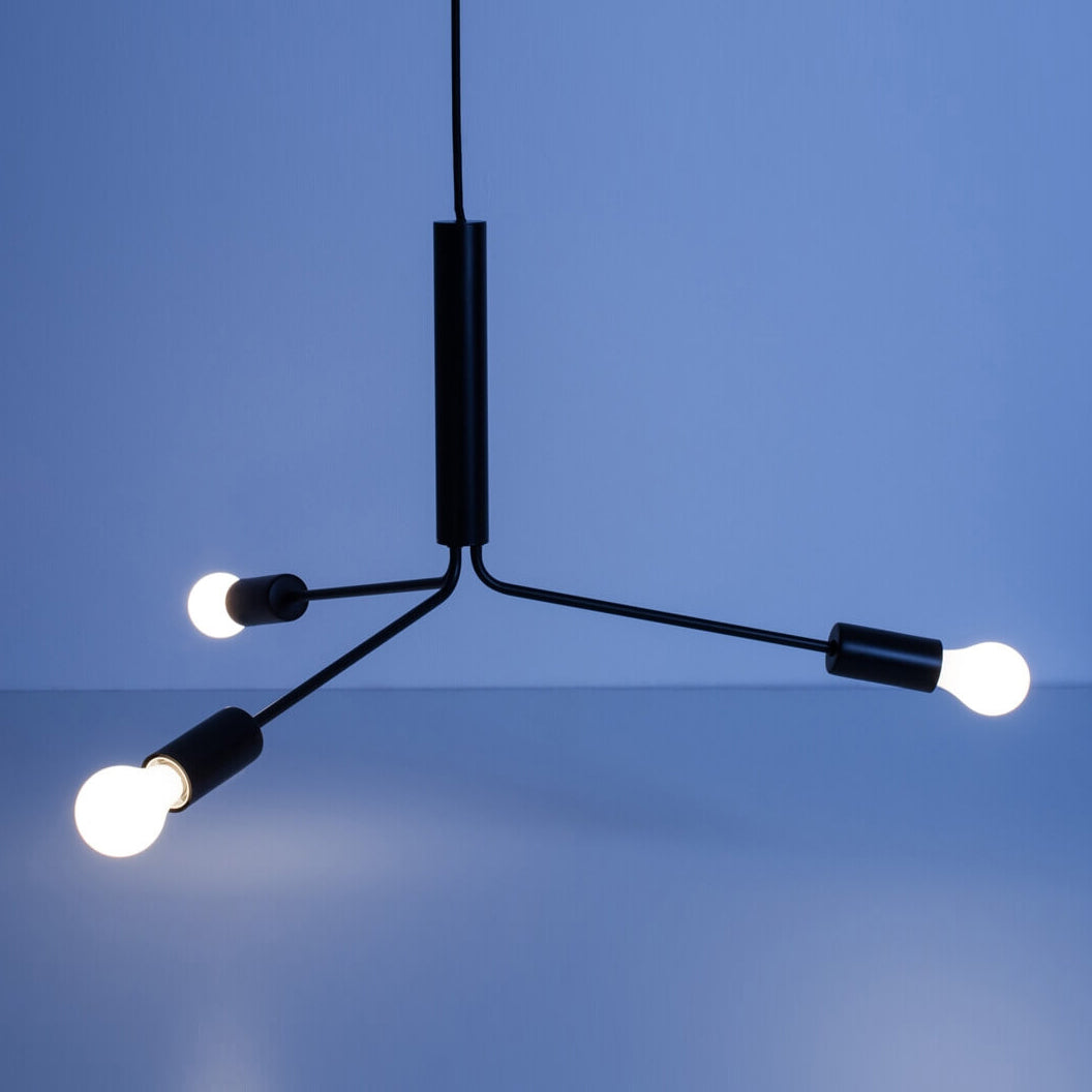 Mysolisra Lustre Moderne Minimaliste En Métal De Style Métro
