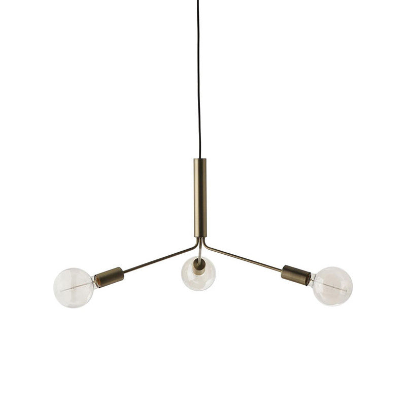 Mysolisra Lustre Moderne Minimaliste En Métal De Style Métro