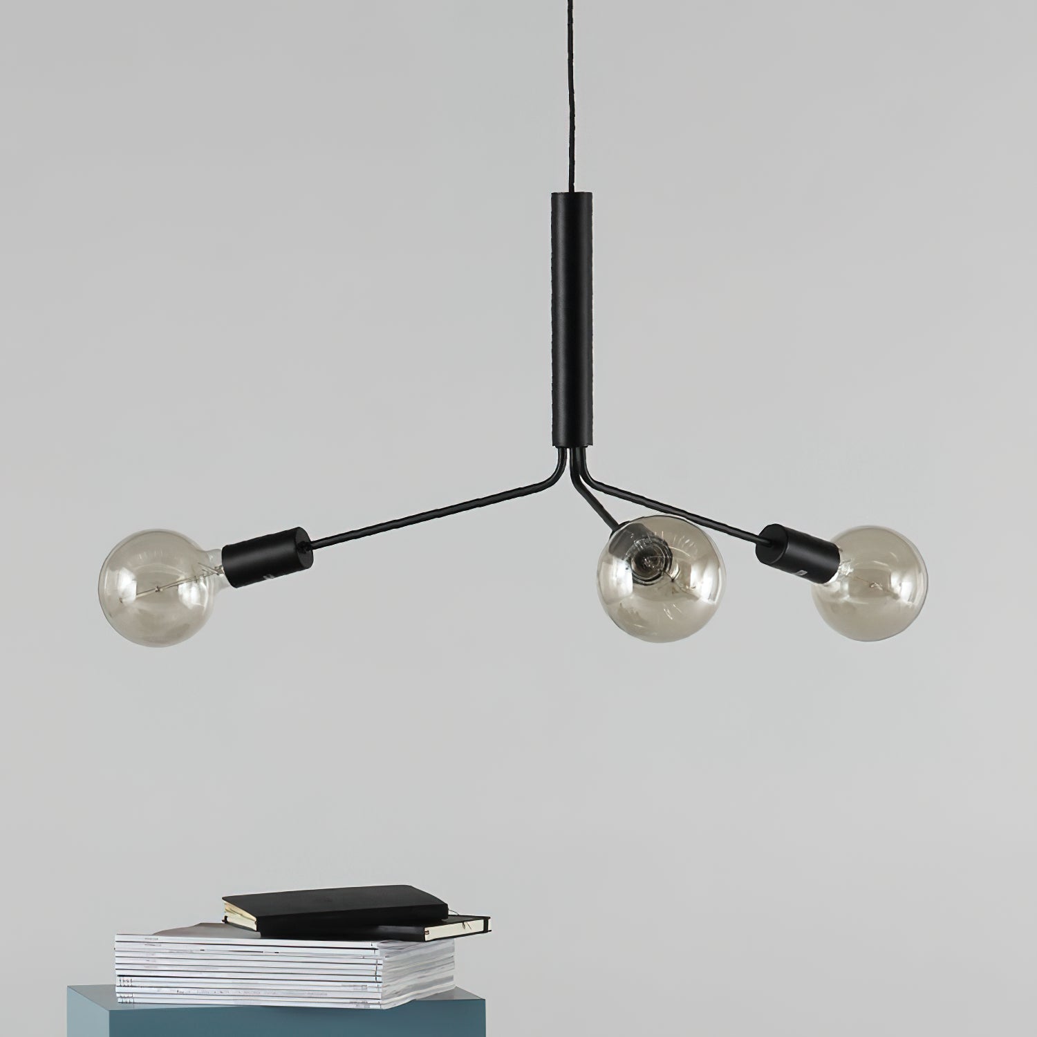 Mysolisra Lustre Moderne Minimaliste En Métal De Style Métro