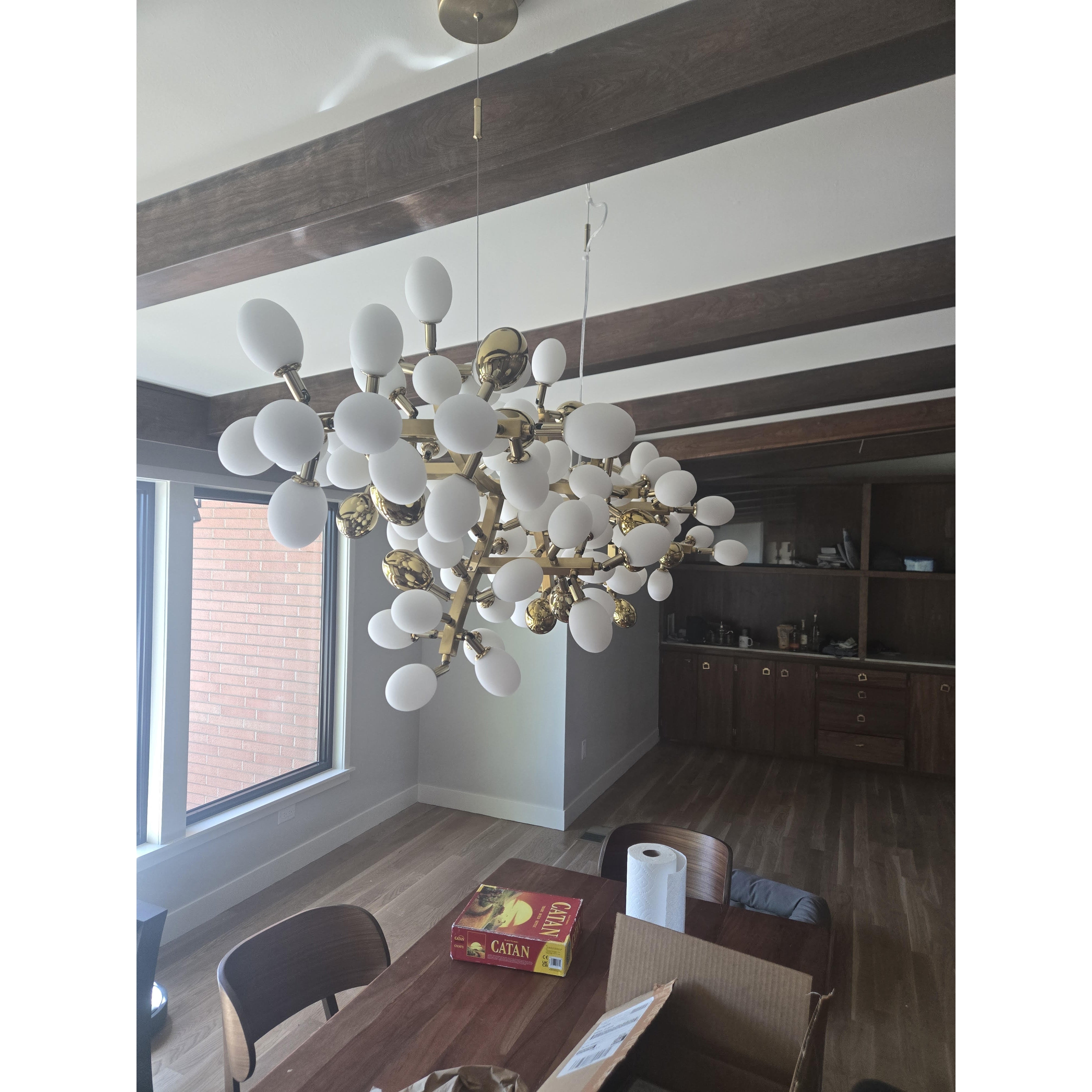 Cithaila Lustre Postmoderne De Luxe En Métal Et Verre