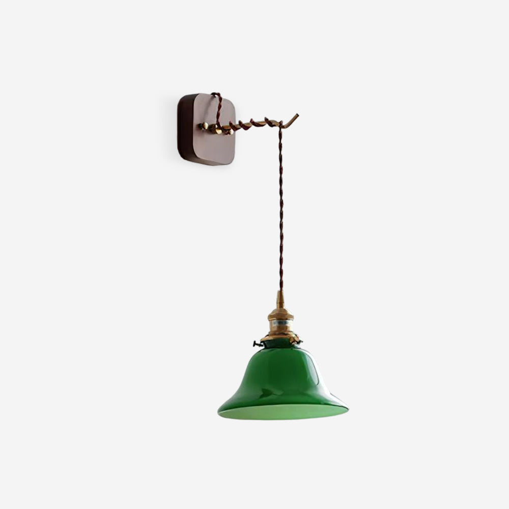 Bell Applique Murale Laiton Vert Moderne