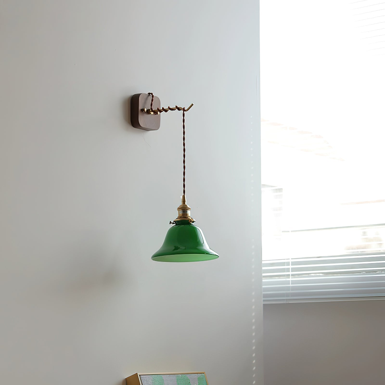 Bell Applique Murale Laiton Vert Moderne