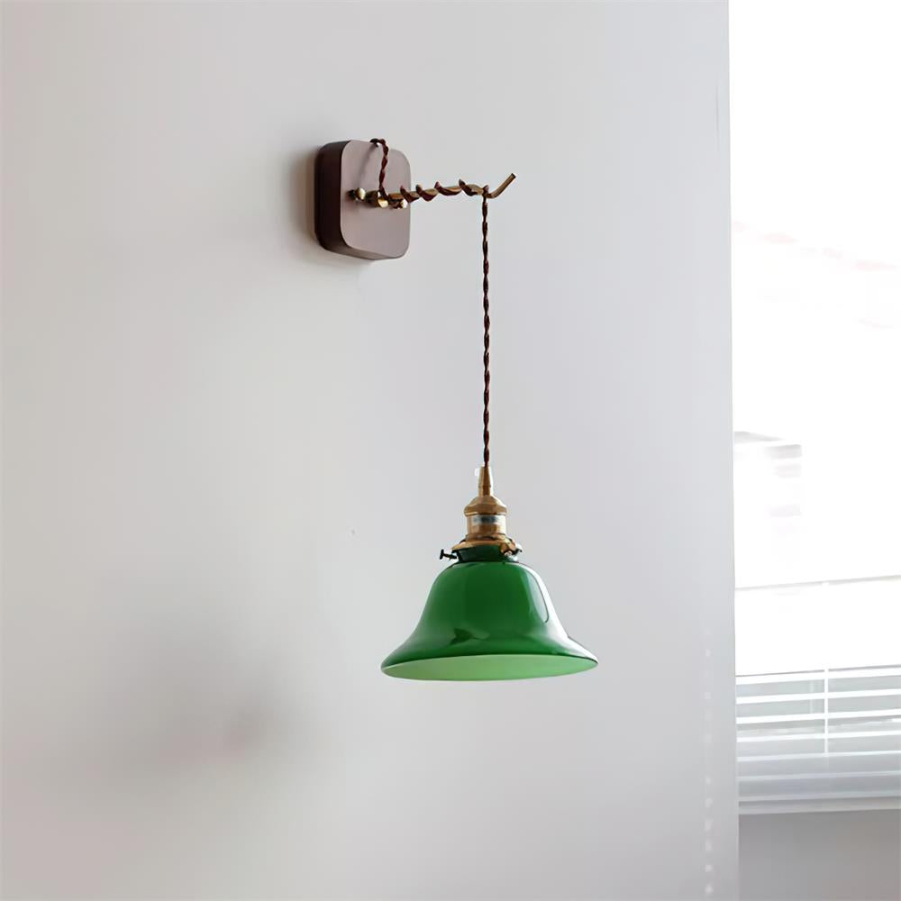 Bell Applique Murale Laiton Vert Moderne