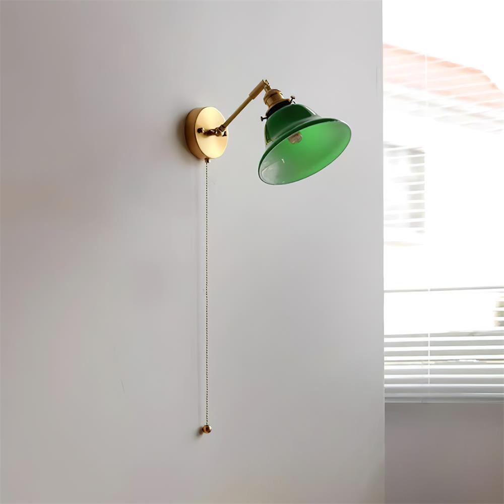 Bell Applique Murale Laiton Vert Moderne