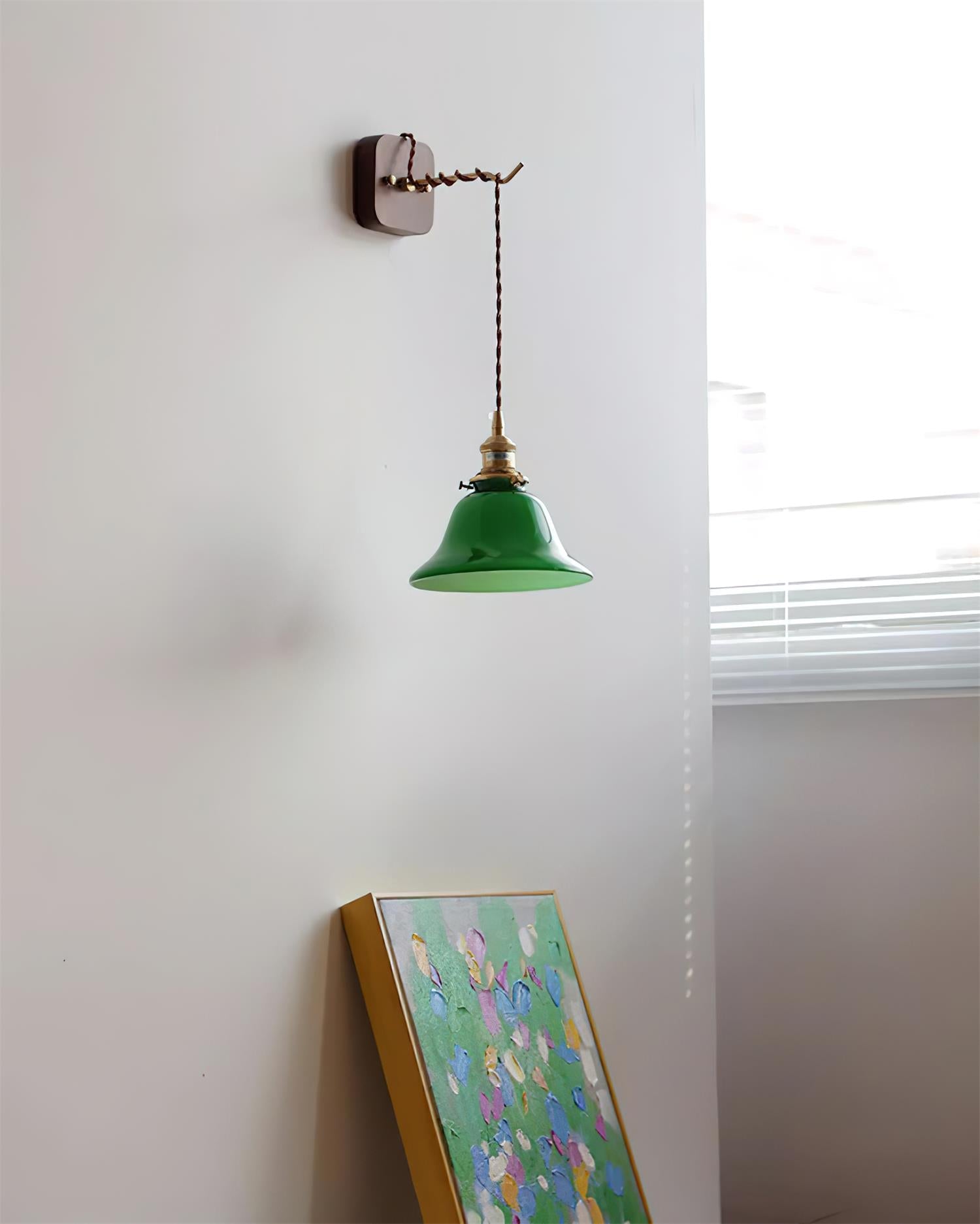 Bell Applique Murale Laiton Vert Moderne