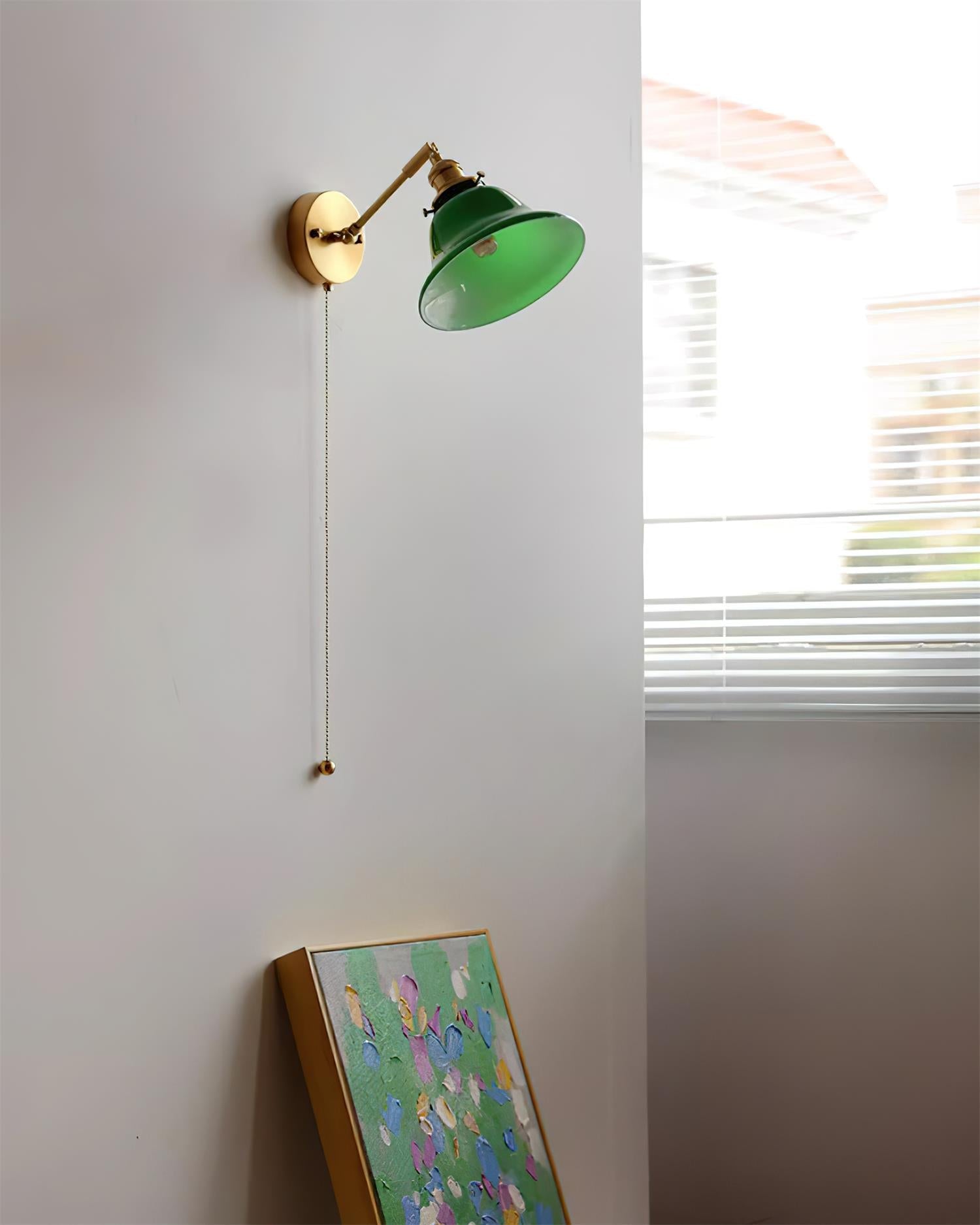 Bell Applique Murale Laiton Vert Moderne
