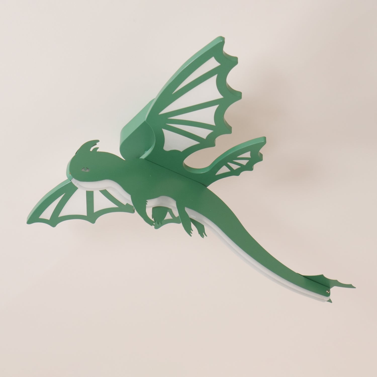 Lustra Plafonnier Dinosaure Vert LED