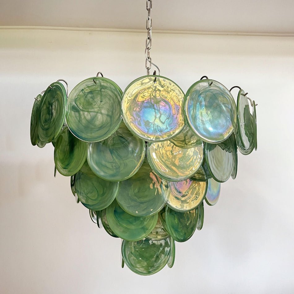 Aurora Lustre en Verre de Murano Vert