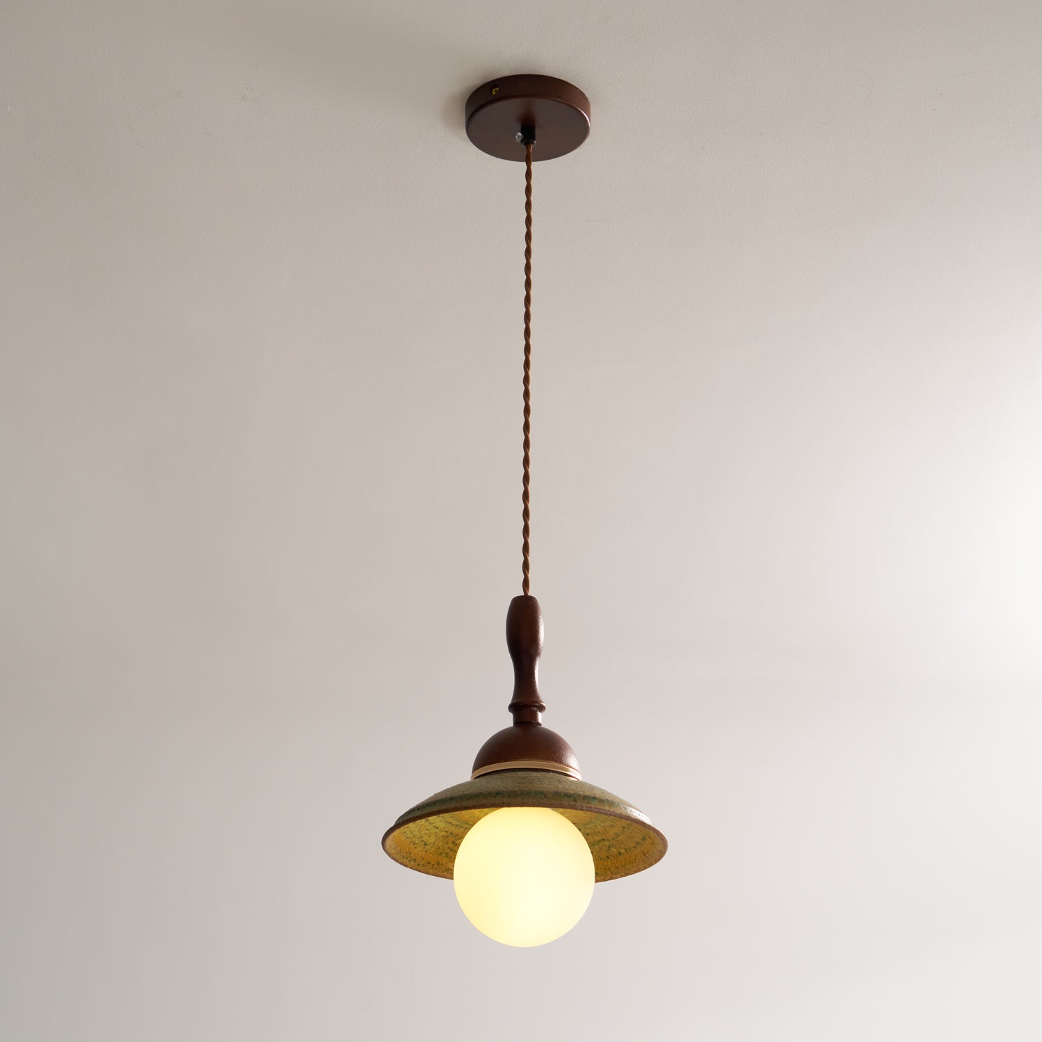 Ulsilia Suspension Art en Bois et Céramique