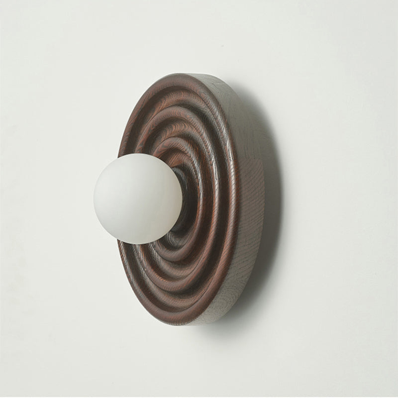 Ultalora Applique Murale Bois Verre Moderne