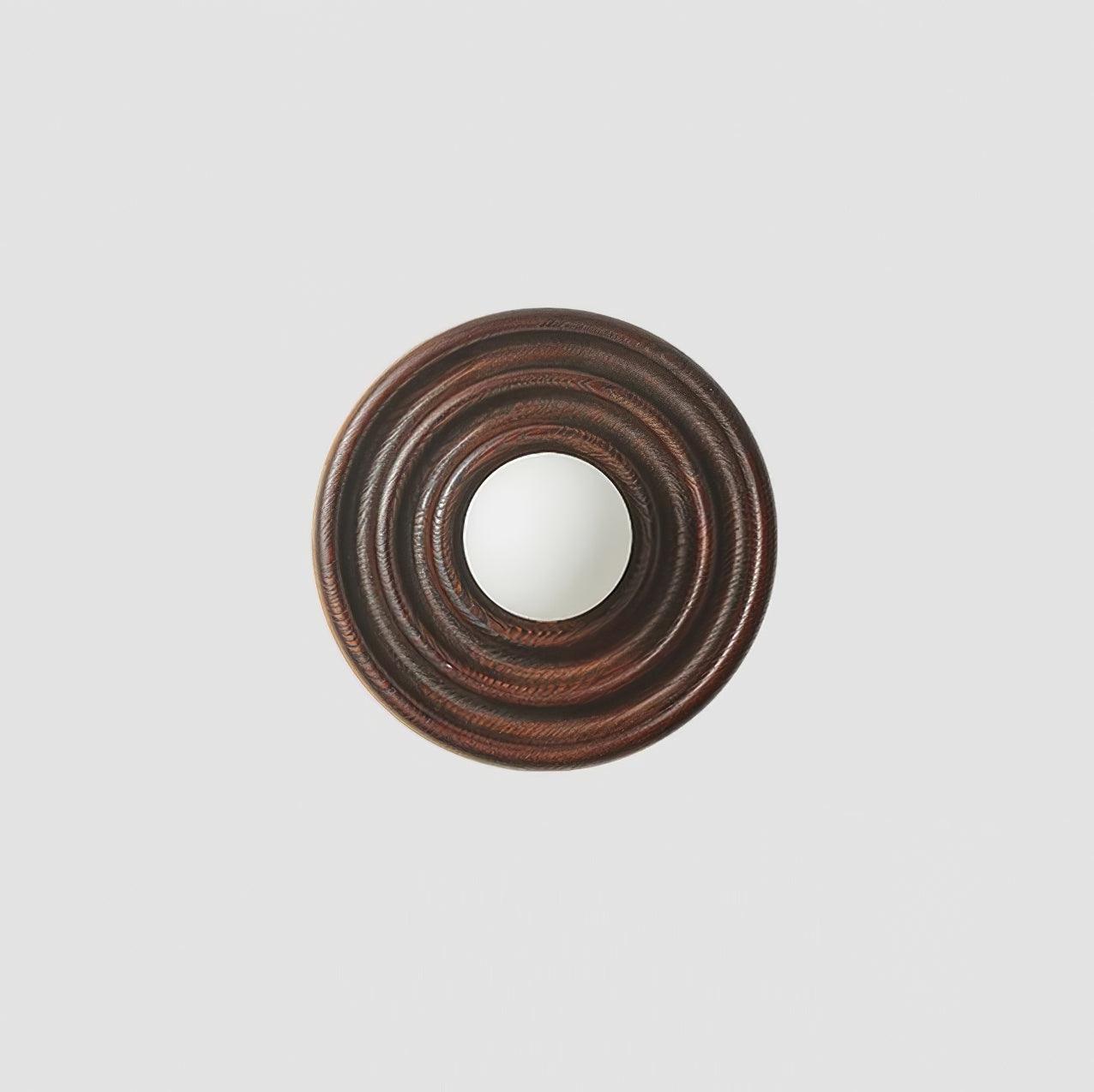 Lumoran Applique murale Ripple avec corps en bois de frêne et abat-jour en verre