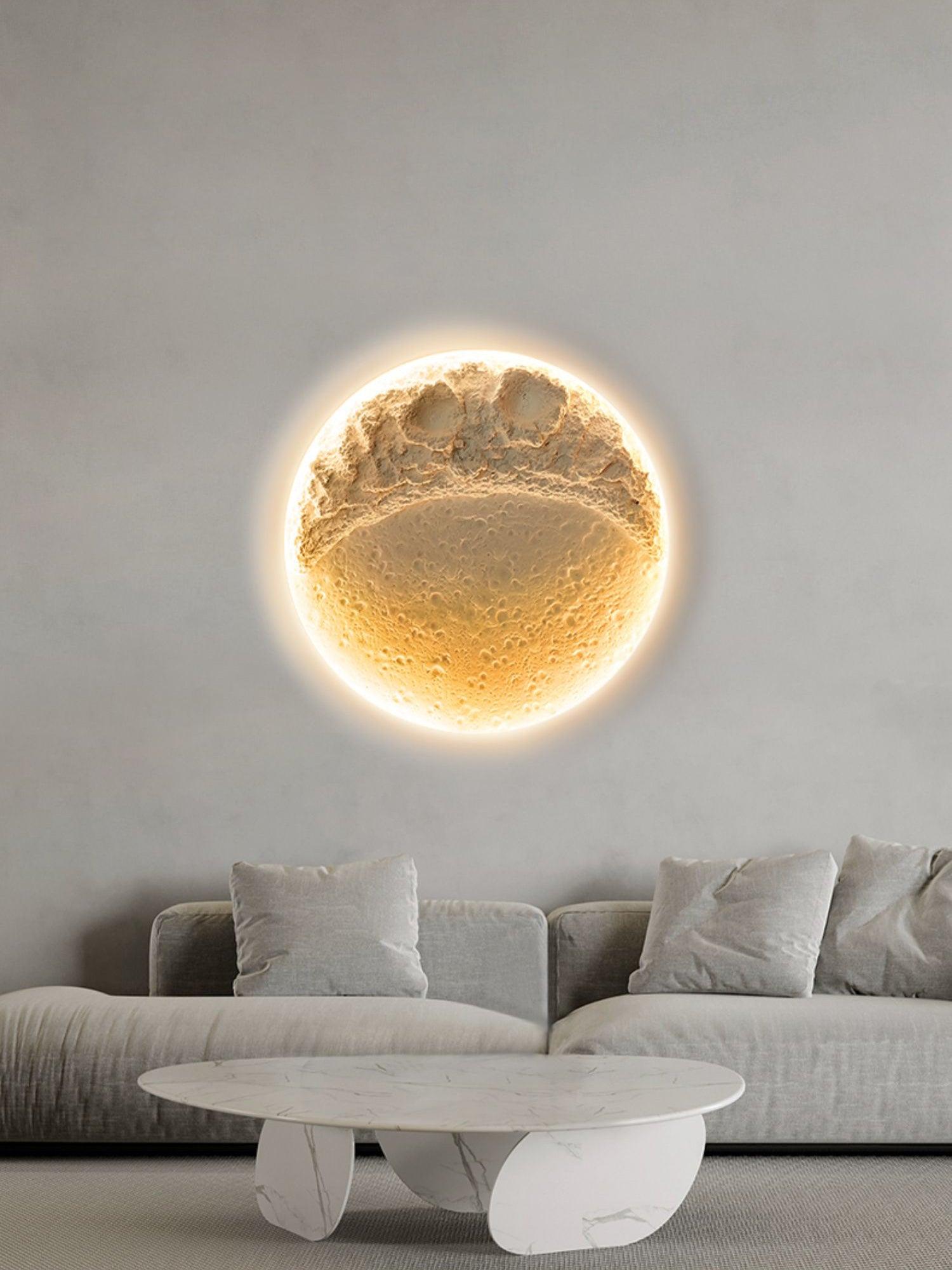 Lustra Applique Murale Plâtre Lune