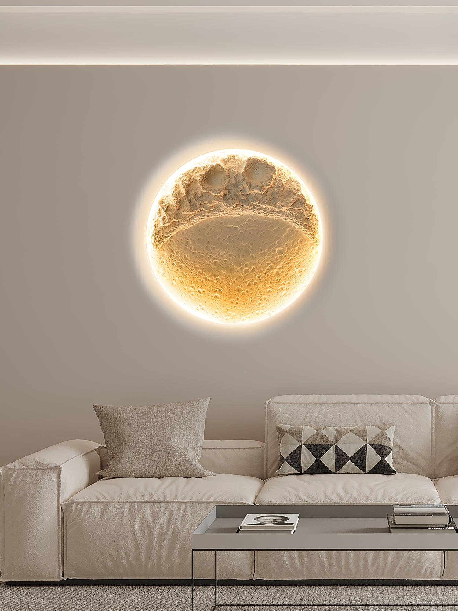 Lustra Applique Murale Plâtre Lune