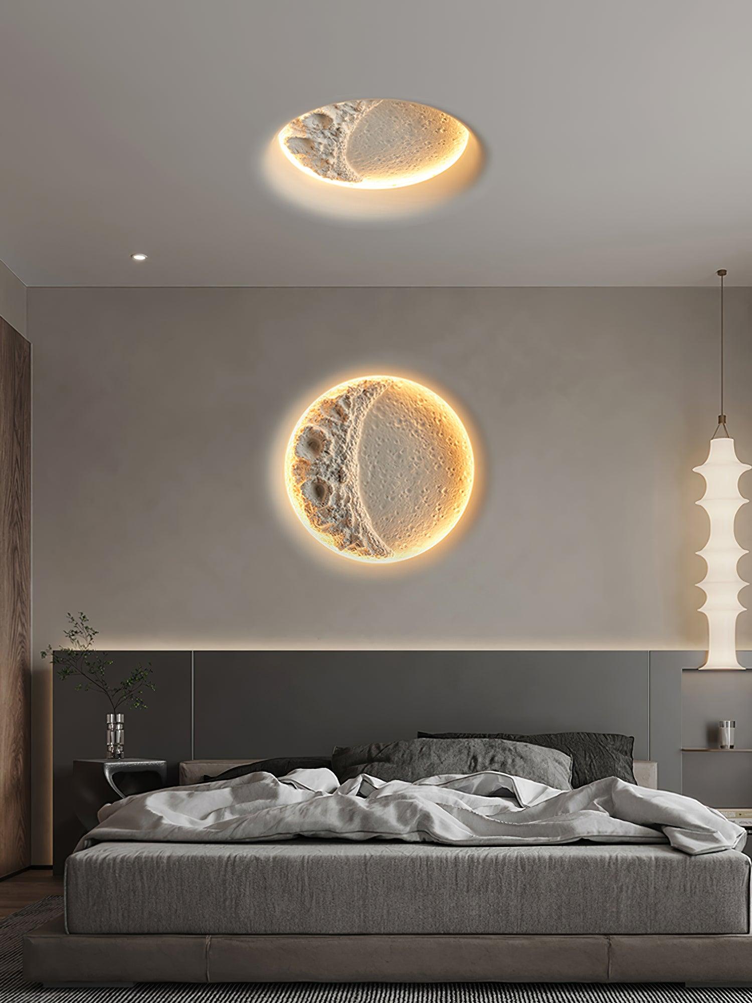 Lustra Applique Murale Plâtre Lune