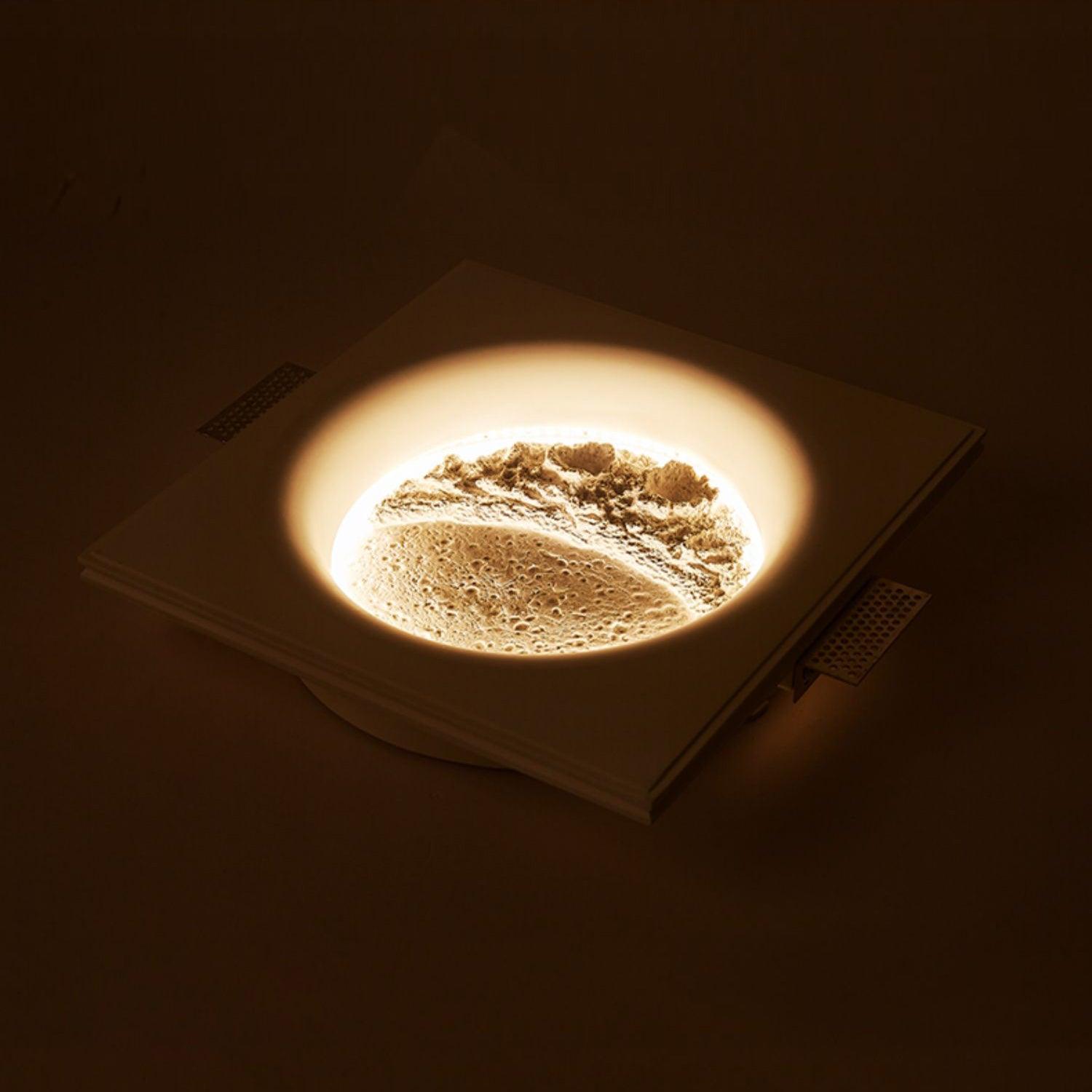 Lustra Applique Murale Plâtre Lune