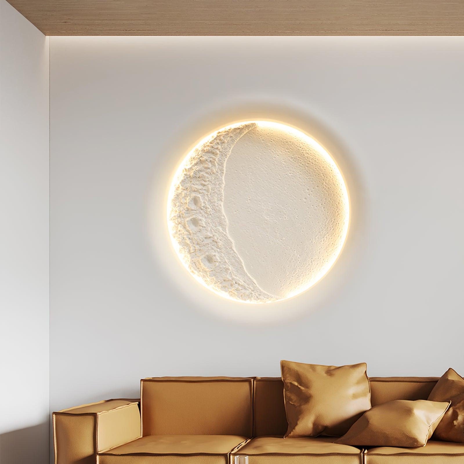Lustra Applique Murale Plâtre Lune