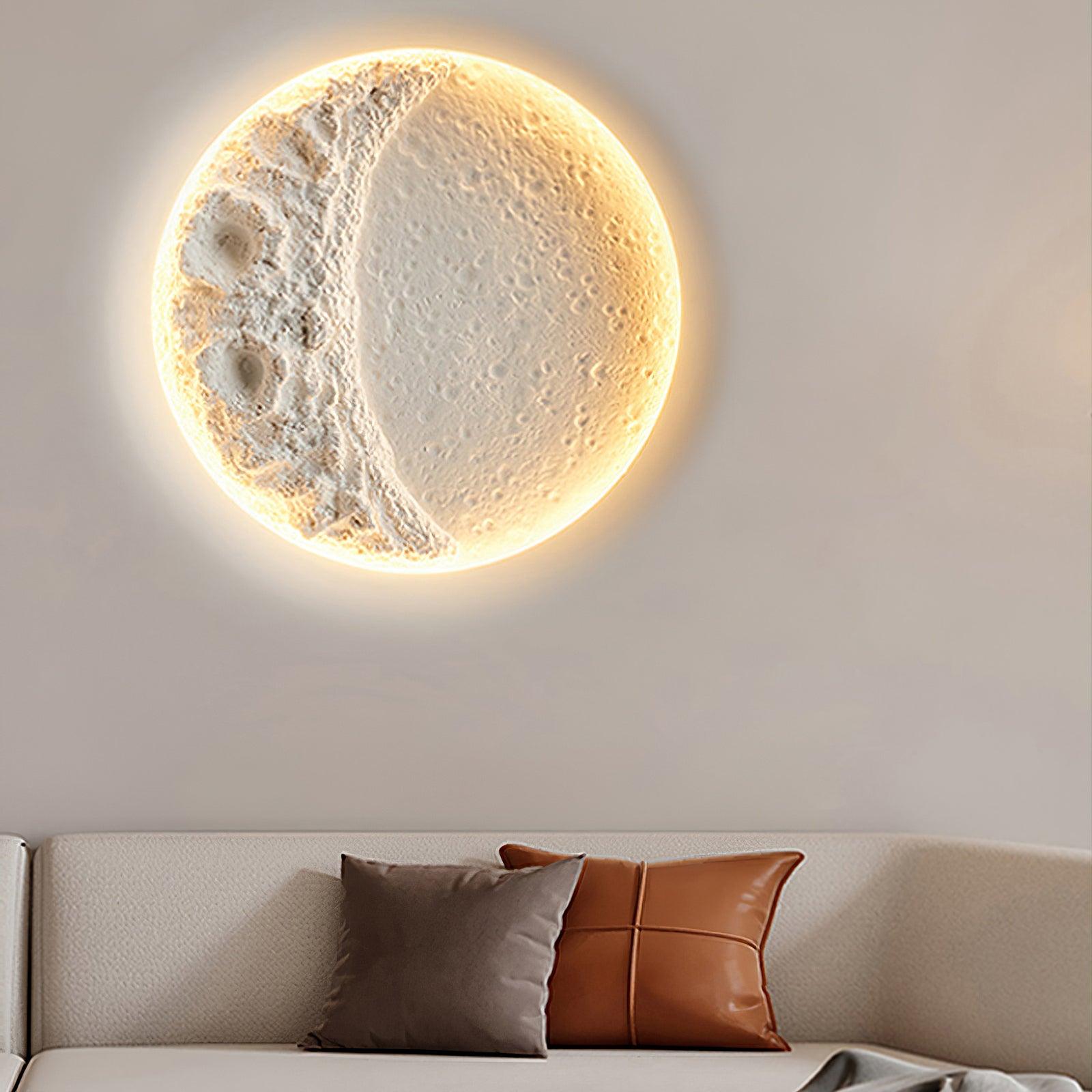 Lustra Applique Murale Plâtre Lune