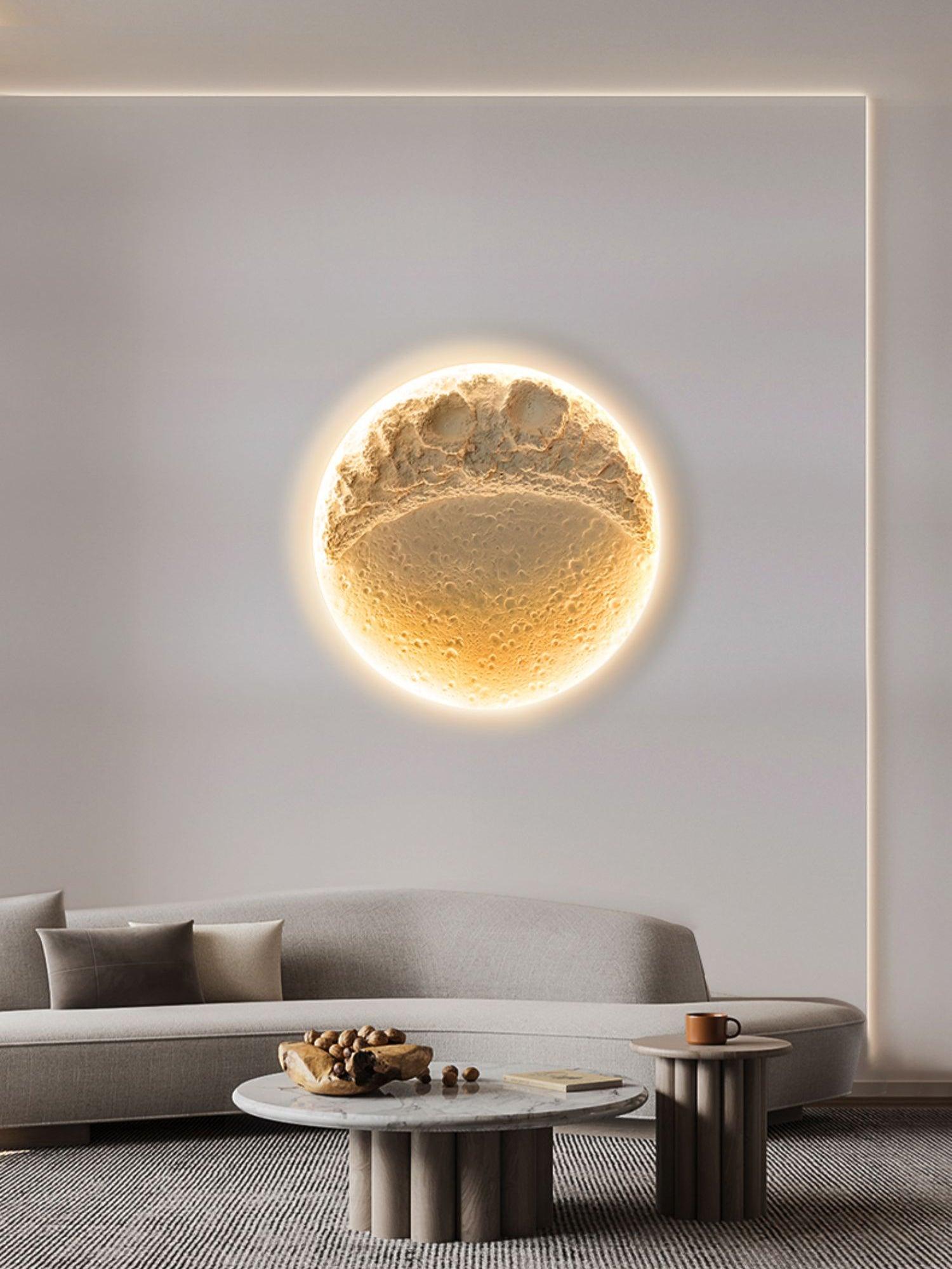 Lustra Applique Murale Plâtre Lune