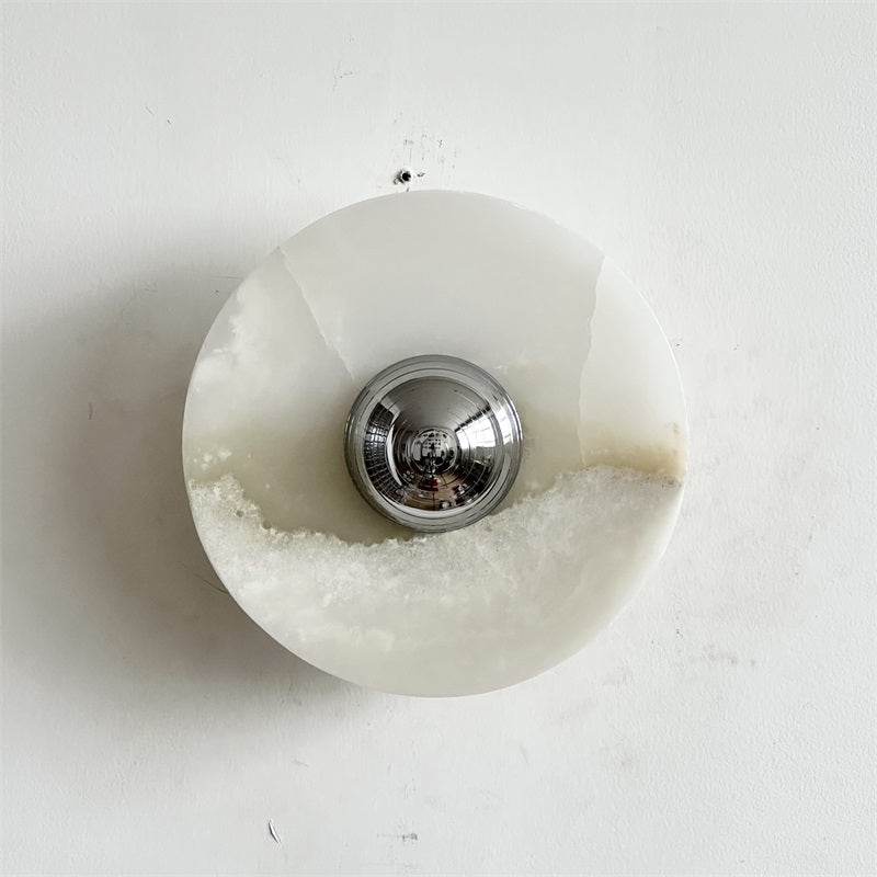 Arsole Applique Murale Ronde en Jade et Métal Moderne Minimaliste