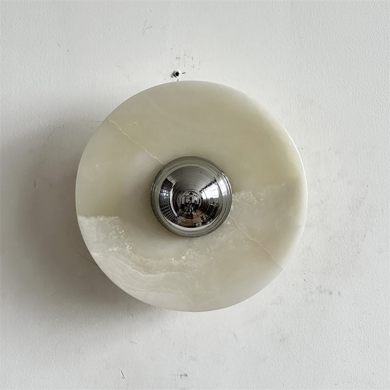 Arsole Applique Murale Ronde en Jade et Métal Moderne Minimaliste