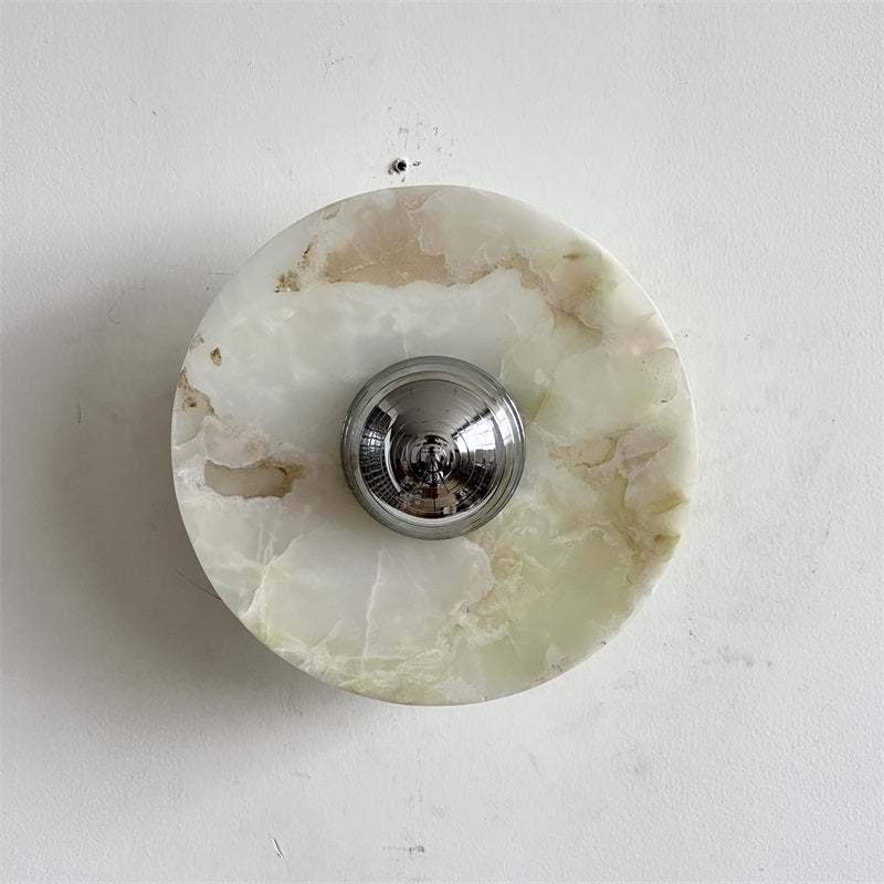 Arsole Applique Murale Ronde en Jade et Métal Moderne Minimaliste