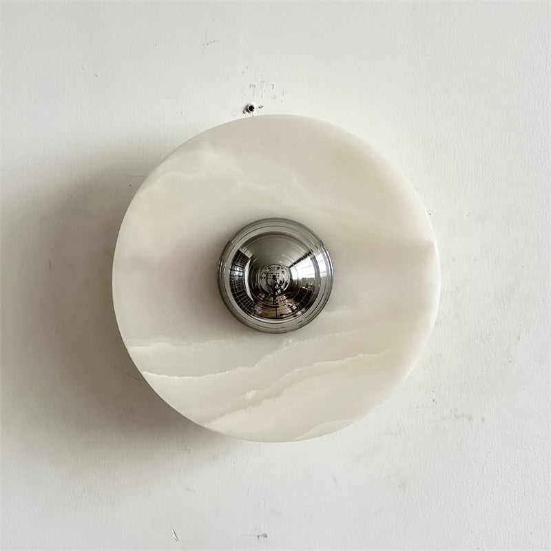 Arsole Applique Murale Ronde en Jade et Métal Moderne Minimaliste
