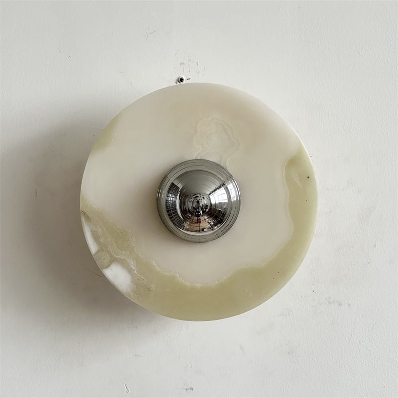 Arsole Applique Murale Ronde en Jade et Métal Moderne Minimaliste