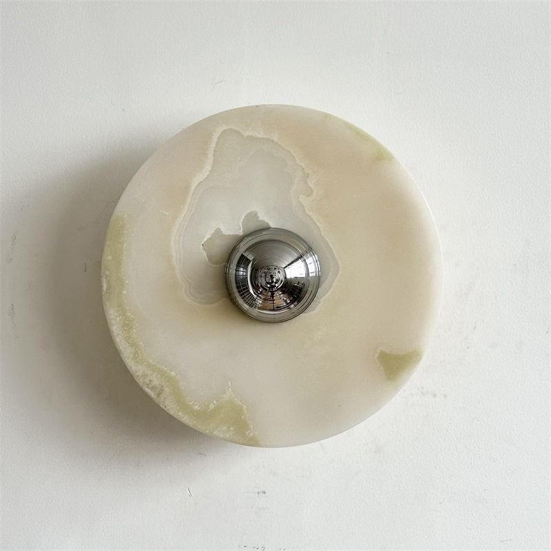 Arsole Applique Murale Ronde en Jade et Métal Moderne Minimaliste